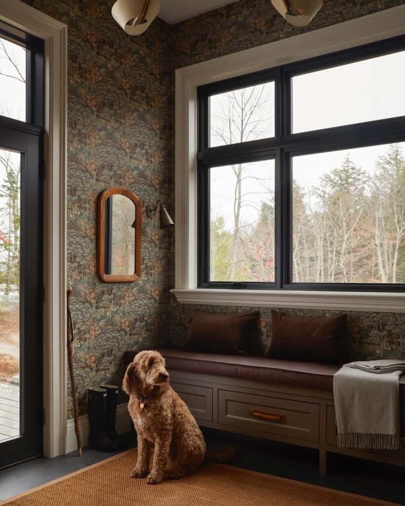entryway mudroom bench