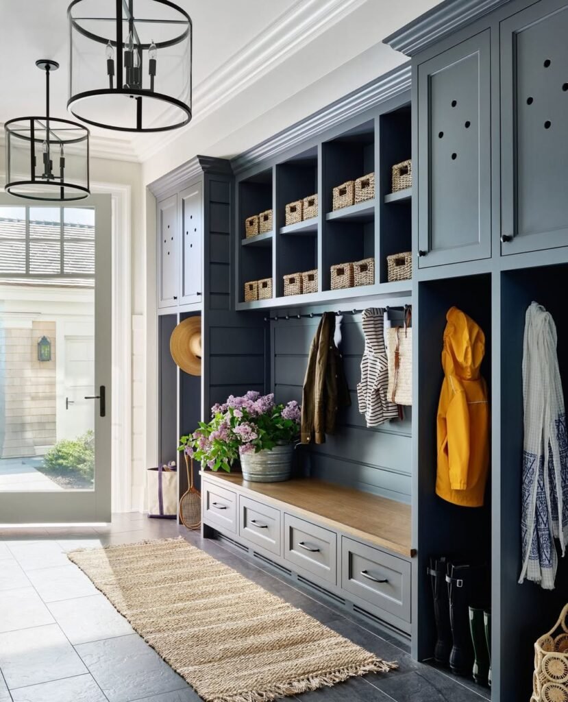 entryway mudroom cabinets design ideas