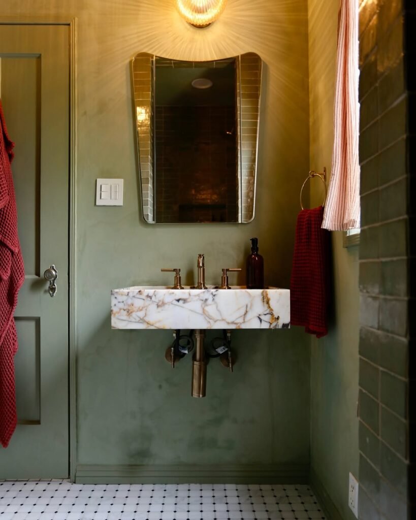 portola rocky coast lime wash green beautifuly designed bathroom