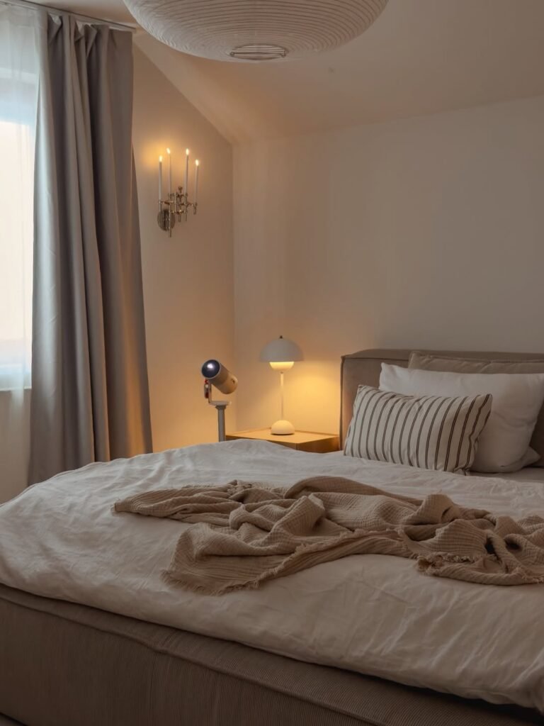 calm seren bedroom design and decor